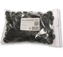 Заглушка под плоскую отвертку Weyer DPK-M16B-k100 - полиамид, цвет черный, нар. M16x1.5IP56, -40C-+100C, комплект-100 шт. WE6800200-100