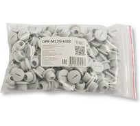 Заглушка под плоскую отвертку Weyer DPK-M12G-k100 - полиамид, цвет серый, нар. M12x1.5IP56, -40C-+100C, комплект-100 шт. WE6801900-100