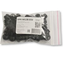 Заглушка под плоскую отвертку Weyer DPK-M12B-k50 - полиамид, цвет черный, нар. M12x1.5 IP56, -40C-+100C, комплект-50 шт. WE6800100-50