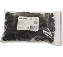 Заглушка под плоскую отвертку WEYER DPK-P07B-k100 - полиамид, цвет черный, нар. PG07 IP56, -40C-+100C, комплект-100 шт. WE6800900-100