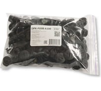 Заглушка под плоскую отвертку WEYER DPK-P09B-k100 - полиамид, цвет черный, нар. PG09 IP56, -40C-+100C, комплект-100 шт. WE6801000-100