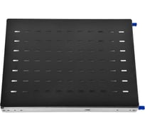 Полка усиленная ЦМО с телескопическими направляющими грузоподъёмностью 150 кг глубина 620 мм чёрный ТСВ-62У-9005