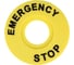 Бирка «Стоп» круглая 60мм (EMERGENCY STOP) КЭАЗ OptiSignal Compact D22 C7-MH2260 , ZBY9320 -20шт 362221 1