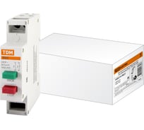 Кнопочный выключатель TDM ELECTRIC пуск-стоп без фиксации ВК-47 1НО1НЗ SQ0214-0021