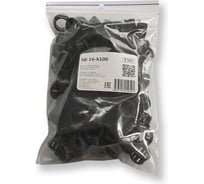 Втулка с защелкой WEYER SB-16-k100 полиамид, цвет черный, нар. 15,9 мм, -30C-+100C, комплект-100 шт. WE4800400-100