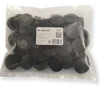Заглушка с защелкой WEYER HP-30B-k50 полиамид, цвет черный, нар. 30 мм, -30C-+100C, комплект-50 шт. WE4700800-50