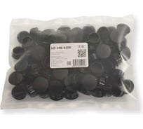 Заглушка с защелкой WEYER HP-19B-k100 полиамид, цвет черный, нар. 19 мм, -30C-+100C, комплект-100 шт. WE4700500-100