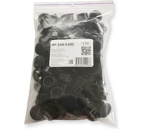 Заглушка с защелкой WEYER HP-16B-k100 полиамид, цвет черный, нар. 15,9 мм, -30C-+100C, комплект-100 шт. WE4700400-100
