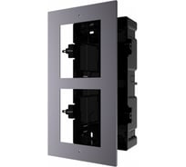 Монтажная рамка Hikvision DS-KD-ACF2/Plastic на 2 модуля, врезная, с пластиковым монтажным основанием АД5018770