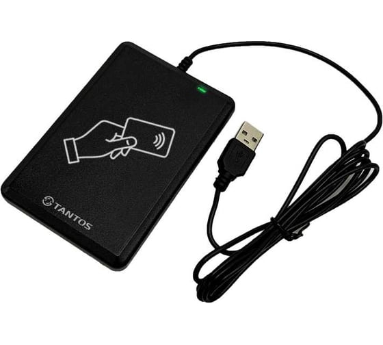 Настольный USB-считыватель Tantos TS-RDR-USB-EMF для внесения идентификаторов формата Em-Marin и Mifare в базу данных СКУД 00-00332909 1