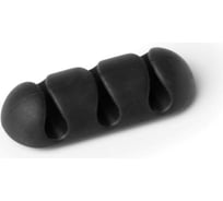 Фиксатор на 3 кабеля DURABLE до 5мм CAVOLINE CLIP 3, антрацит, 2шт./упаковка, 503937