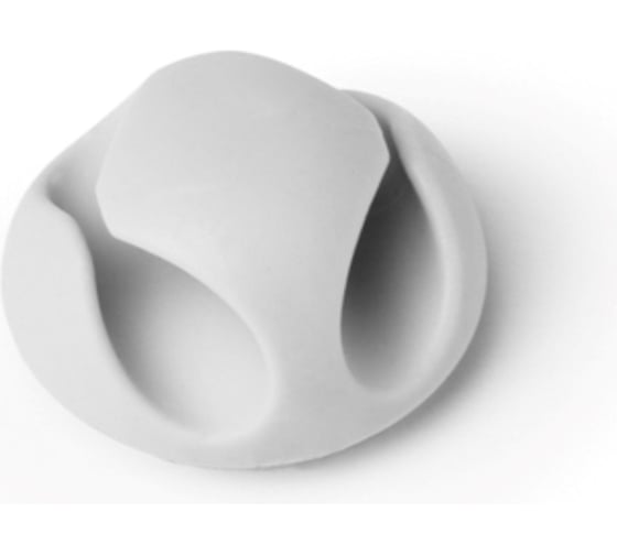 Фиксатор на 2 кабеля DURABLE до 5мм CAVOLINE CLIP 2, серый, 6шт./упаковка, 503810