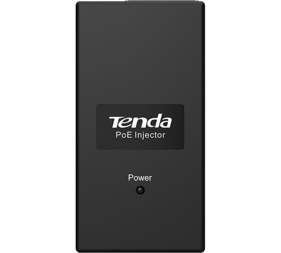 Инжектор Tenda PoE15F PoE, 2 порта FE RJ45, блок питания 15 Вт макс (постоянный ток 48 В), пластиковый корпус 10000145367 1