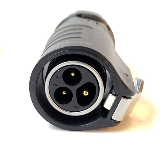3-полюсный водостойкий разъём TTAF Elektronik IP67 500V 20A TT20-03M-SX-01-001