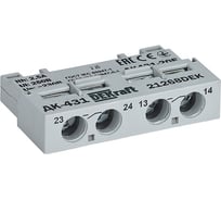 Дополнительный контакт DEKraft ДК431-20F, 2НО, 2,5 А, фронтальный 21268DEK