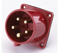 Вилка для скрытой проводки Dekraft ВЩ-102, 3 Р+РЕ+N, 32 А, IP44 26064DEK