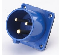Вилка щитовая ВЩ-102 Dekraft 2 Р+РЕ, 32 А, IP44 26062DEK