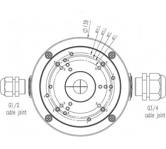 Коммутационная коробка IPTRONIC IPT-JB132