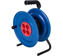 Удлинитель МПП металлическая катушка d 240 4 розетки с заземлением + IP 20 9990000004202