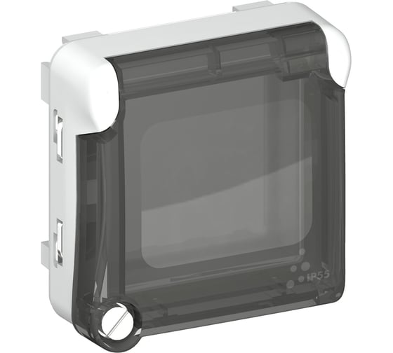 Адаптер Legrand Plexo для 2 модульных механизмов Mosaic с дымчатой крышкой IP55 69580 069580