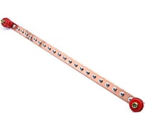 Шина ДМЗ ГЗШ1200x30x4, 20хМ10, медная, с изоляторами ДМЗ.1200.30.4.20-М10