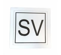 Маркировочный знак предохранительных клапанов SV VENGO на основе, 300x300 мм МЗ SV-300-300