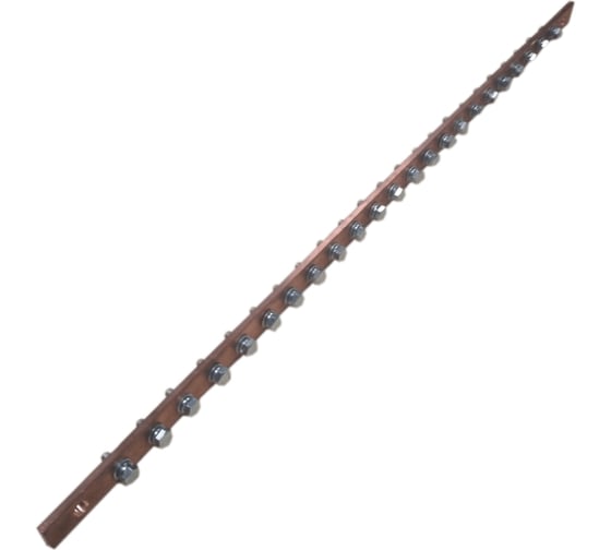 Шина ДМЗ ГЗШ500x50x5, 22хМ6, медная, с изоляторами ДМЗ.500.50.5.22-М6 1