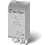 Зелёный светодиод + диод Finder стандартная полярность = 28-60В DC, 9902906099