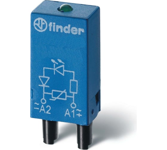 Модуль защиты Finder RC цепь, 6-24В AC/DC 9980002409 1