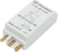 Модуль индикации и защиты Finder Зеленый светодиод +варистор = 28-60В AC/DC, 9902006098