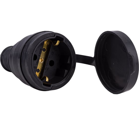 Штепсельная розетка MONO ELECTRIC с заземлением, каучук, в упаковке 170-010102-806