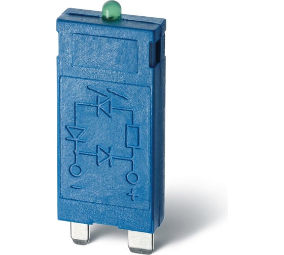 Зелёный светодиод + варистор Finder /= 6-24В AC/DC, 9901002498 1