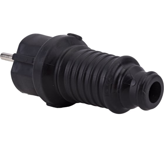 Штепсельная вилка MONO ELECTRIC с заземлением, каучук, в упаковке 170-010102-805