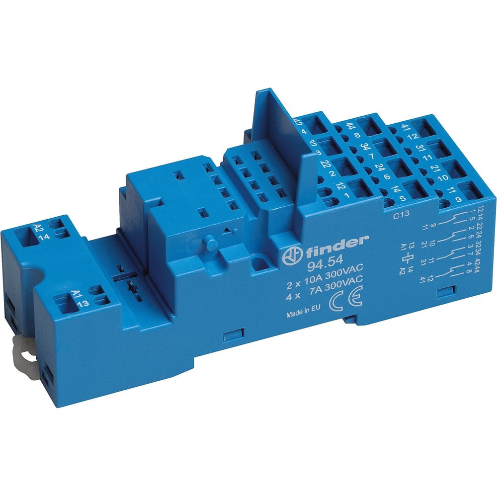 Розетка Finder для реле 55.34, 55.32, 85.02, 85.04 и модулей 99.02, 86. ...