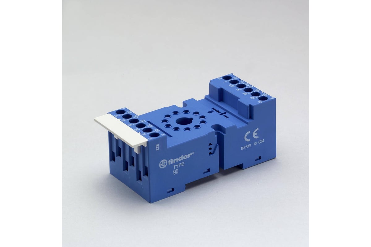 Розетка Finder для реле 60.12 и модулей 99.02, 86.30 с комб конт., с ...