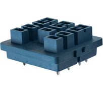 Розетка Finder для печатного монтажа реле 62.32, 62.33 с металлическим фиксатором, 16А, 9213SMA