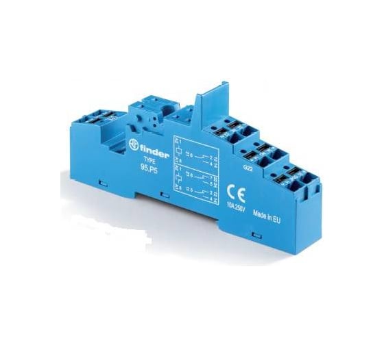 Розетка Finder с клеммами push-in для реле 40.51, 40.52, 40.61, 40.62 ...