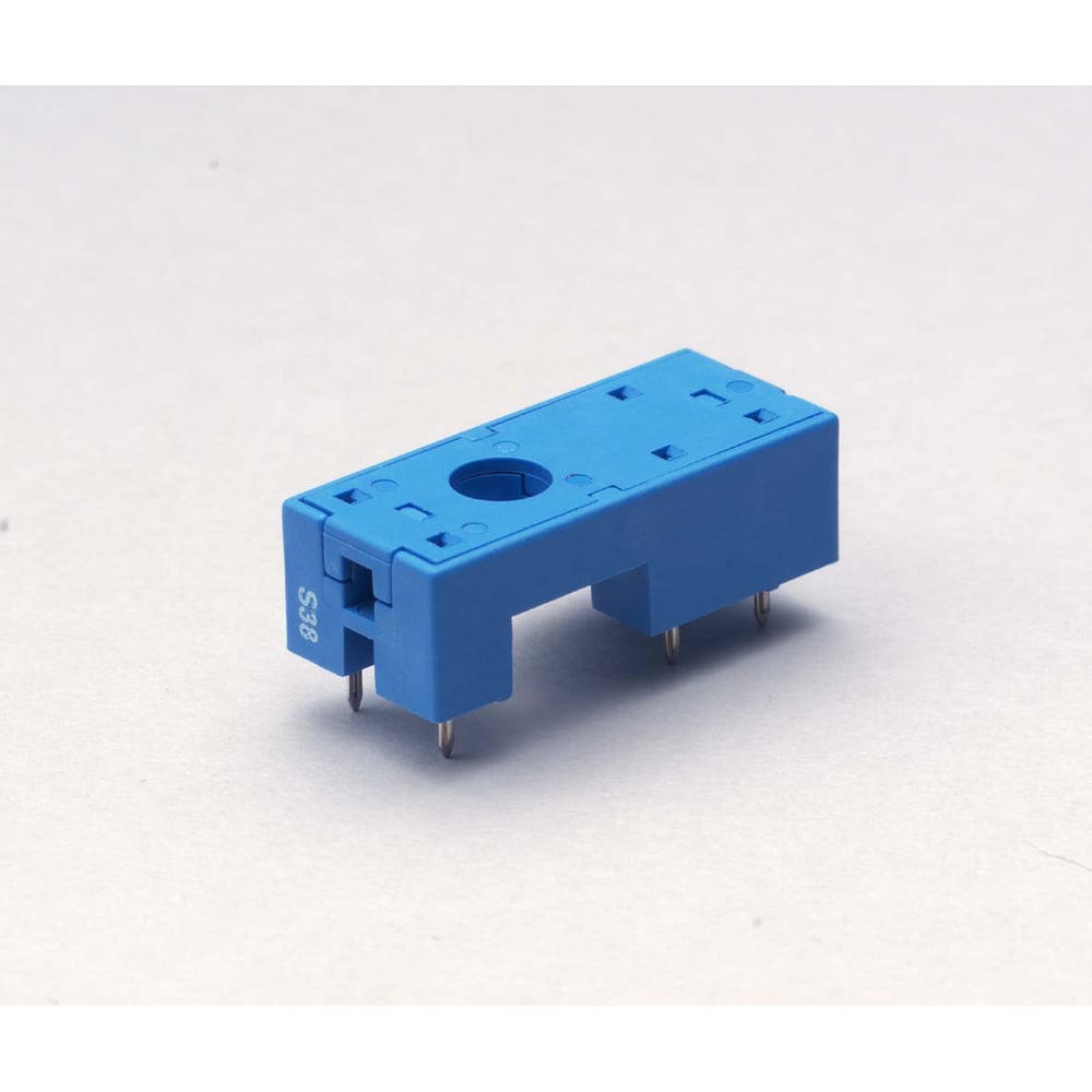 Розетка Finder для печат монт. реле 40.31, 40.41 с метал фикс, синяя ...