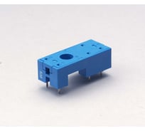 Розетка Finder для печат монт. реле 40.31, 40.41 с метал фикс, синяя, 10а, 95132SMA