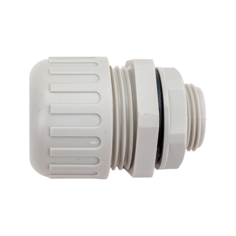 Усиленная вводная муфта Промрукав IP68 для гофрированных труб серая ВМУ ...