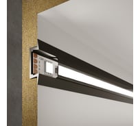Встраиваемый профиль Elektrostandard LL-2-ALP007 для LED ленты (под ленту до 11mm) алюминиевый, черный/черный a053622 18074263