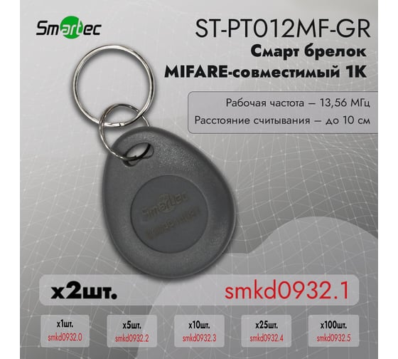 Идентификатор Smartec ST-PT012MF-GR (2шт) smkd0932.1