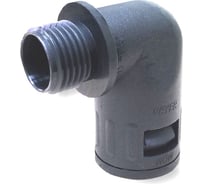 Муфта для гофрированных труб - коннектор угловой, WEYER WQW-P09G/AD13.0 - нар. PG09 WE1703400