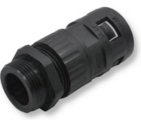 Муфта для гофрированных труб - коннектор прямой, WEYER WQGZ-P21B/AD25.5 - нар. PG21 WE0504500