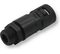 Муфта для гофрированных труб - коннектор прямой, WEYER WQGZ-P09B/AD13.0 - нар. PG09 WE0504100