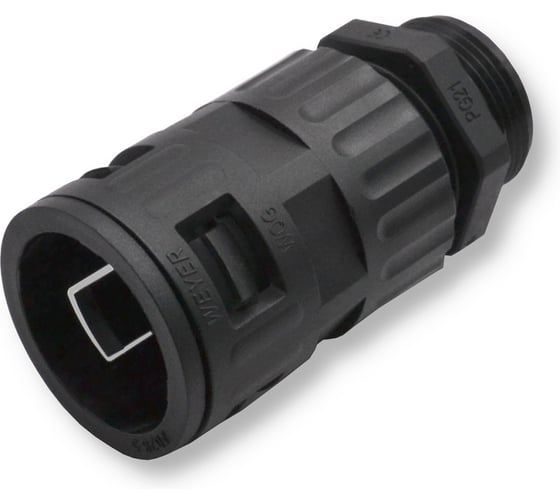 Муфта для гофрированных труб - коннектор прямой, WEYER WQGZ-P21B/AD28.5 - нар. PG21 WE0504600