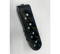 Колодка нового поколения MAKEL 4 ГНЕЗДА С ЗАЩИТОЙ ОТ ДЕТЕЙ С/З C МОНТАЖНЫМ АППАРАТОМ ЧЕРНЫЙ N4210100