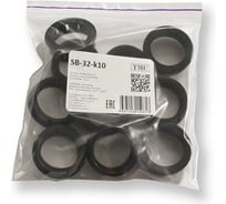 Втулка с защелкой WEYER SB-32-k10 - полиамид, цвет черный, нар. 31,5 мм, -30C-+100C, комплект-10 шт. WE4800900-10