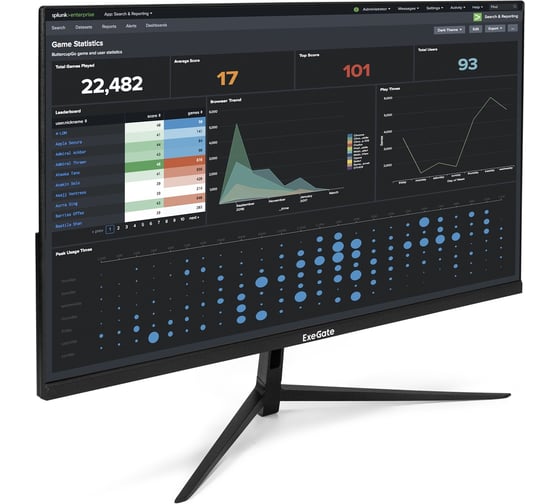 Монитор ExeGate 27 100 Гц SuperView EH2707 IPS LED Grade A+, FHD, 1920x1080 100Гц, 16:9, 250cd/m2, 1300:1, 178/178, 5ms, D-Sub, HDMI, FreeSync, Flicker-fr 298355 1