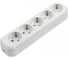Розеточная колодка General Lighting Systems GSB-16-5-G-IP20 Easy 16А 5 мест с заземлением без выключателя IP20 470059 1